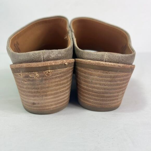 Sofft Sandals Women's 10 M Aneesa Cashmere Leather Open Toe Slip-On Tan Beige - Picture 9 of 14